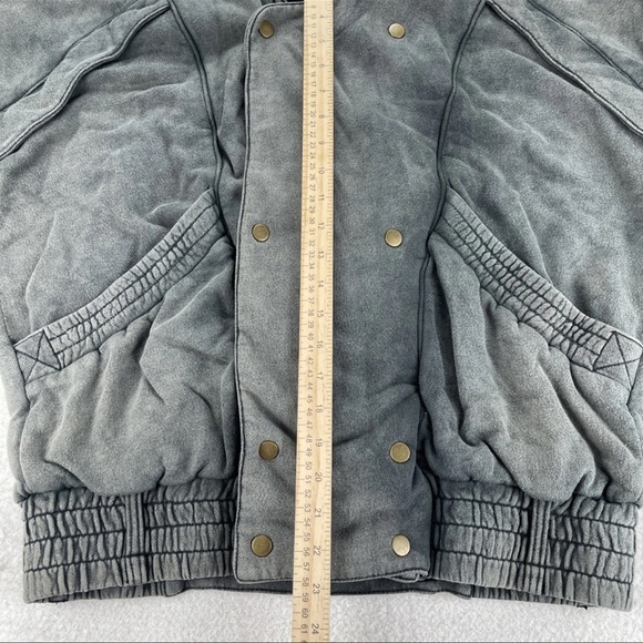 We the Free People Jacket Women XS/S Breakfast Club Moto Bomber Military Grunge - Picture 9 of 13